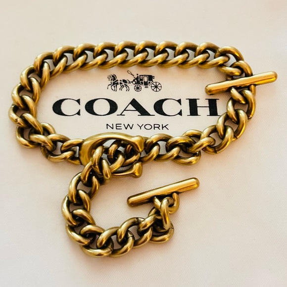 RARE Coach Y2K Wallet Strap/ Swag Bag Charm/ Wristlet Chain/ Keychain/ Bracelet - Picture 7 of 13
